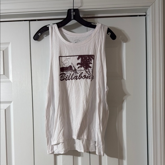 Billabong White Tank with Maroon Graphic - Picture 1 of 4